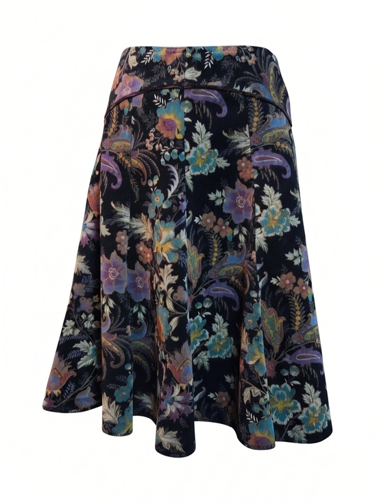 No Brand Dresses & Skirts - Luxurious Fall Floral Paisley Tapestry Skirt M/L